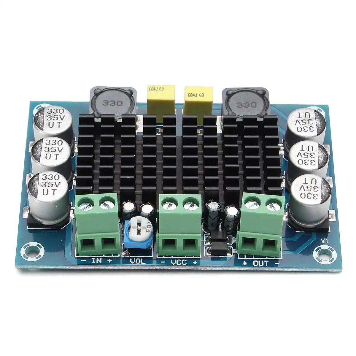 CLAITE XH-M542 100 W цифровой аудио Плата усилителя сабвуфера подойдет как для