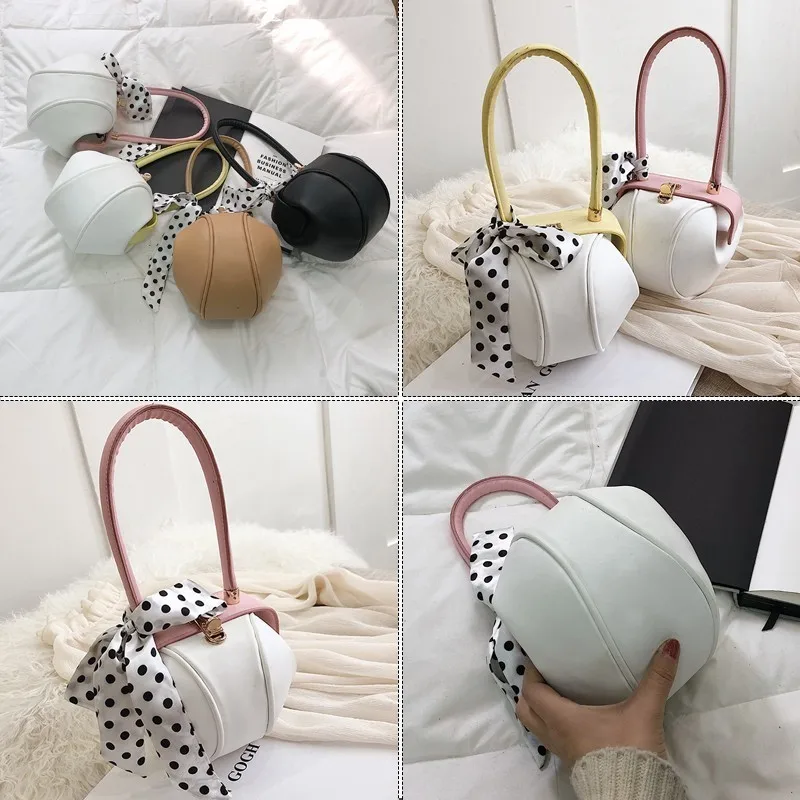 TTOU Fashion Elegant Small Women Handbag with Casual Scarf Quality Leather Female Shoulder Bag Ladies' Top-handle Tote Sac | Багаж и