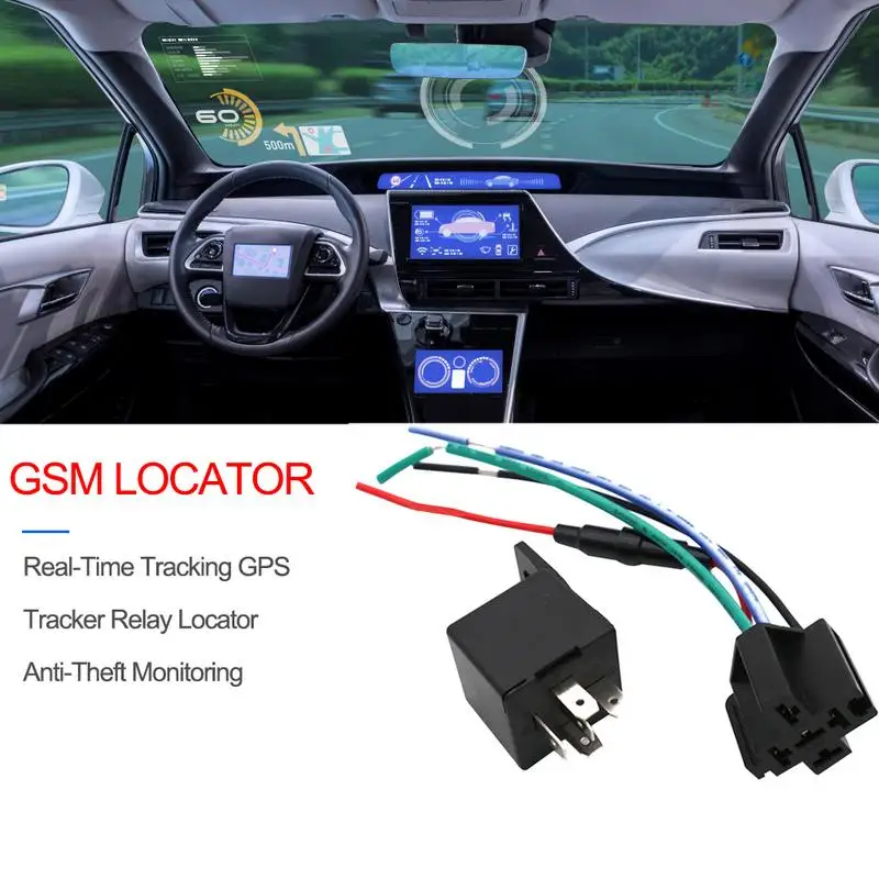 

Car Real-Time Tracking Relay GPS Tracker Device GSM Locator Remote Control Anti-theft Monitoring Cut Off Oil Power System
