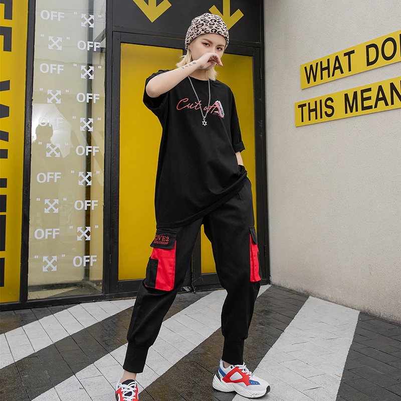 2019 summer new dropshipping blade drop blood print short-sleeved shirt men and women couple casual oversized fashion T-shirt | Мужская