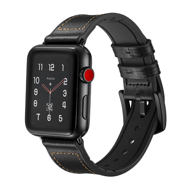 Ремешок для часов Apple Series 1 2 3 38 мм 42 фитнес-браслет из натуральной кожи Watch iwatch |