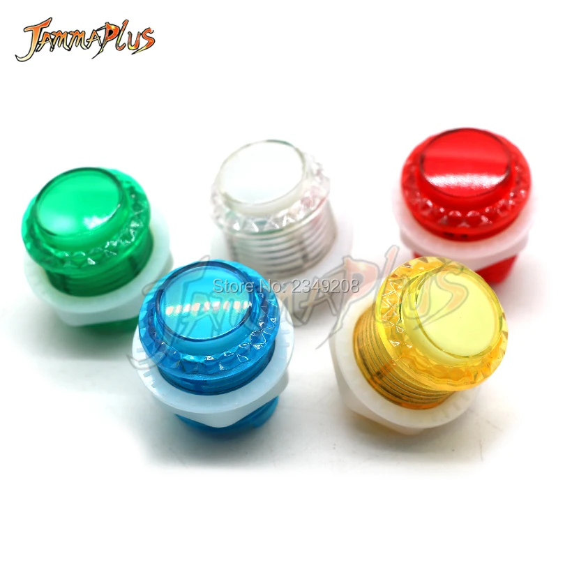 

10PCS 5V LED Illuminated Push Button Arcade Start Buttons 28mm & 24mm Nut for MAME / JAMMA / Fighting Games / Arcade
