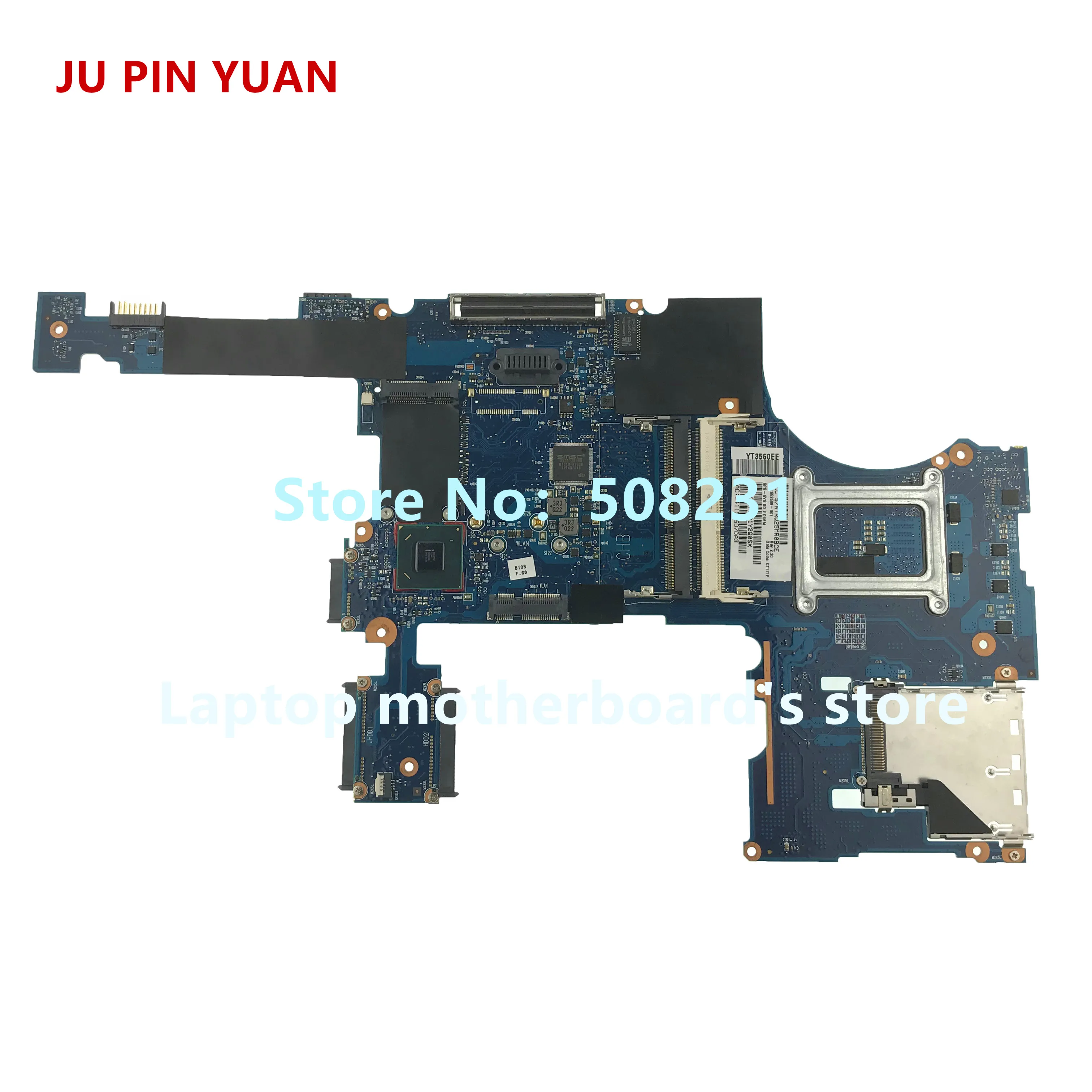 JU PIN YUAN 652508-001 652508-501 для HP Elitebook 8760W series Материнская плата ноутбука QM67 все функции
