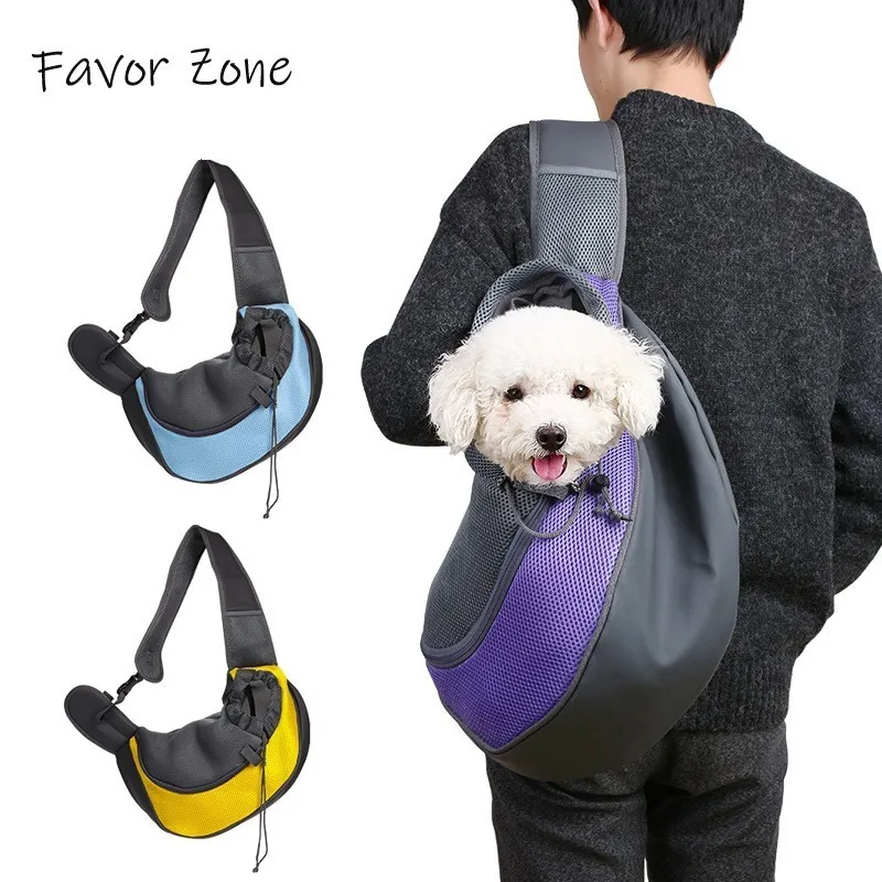 Pet Dog Carrier Bag Outdoor Travel Pets Dogs Front Mesh Breathable Single Shoulder Slings Handbag Carriers Supplies | Дом и сад