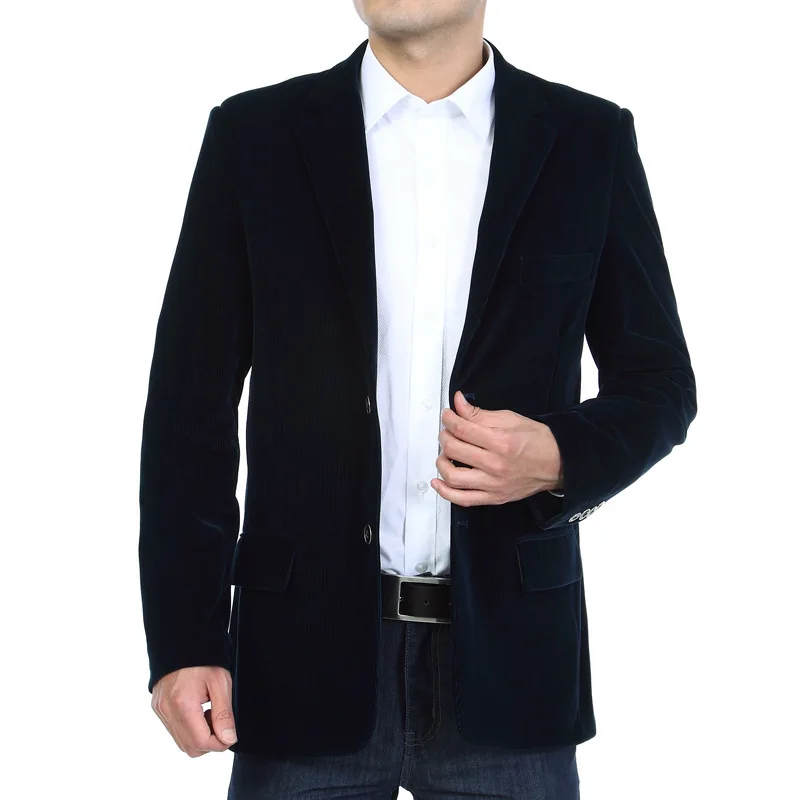 M-4xl осенне-Весенняя Мужская Смарт повседневная куртка Модная хлопковая для