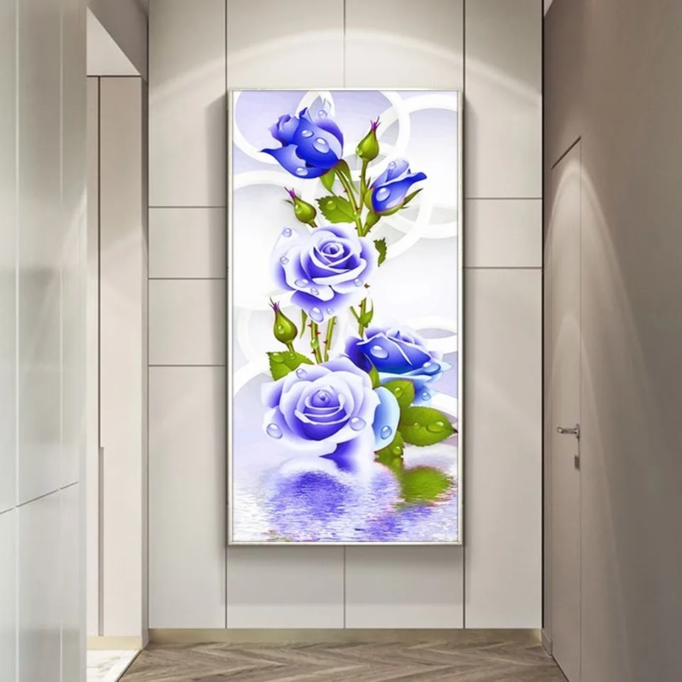 EverShine 5D DIY Diamond Painting Full Drill Flowers Pattern Embroidery Display Rhinestones Cross Stitch Home Decor | Дом и сад