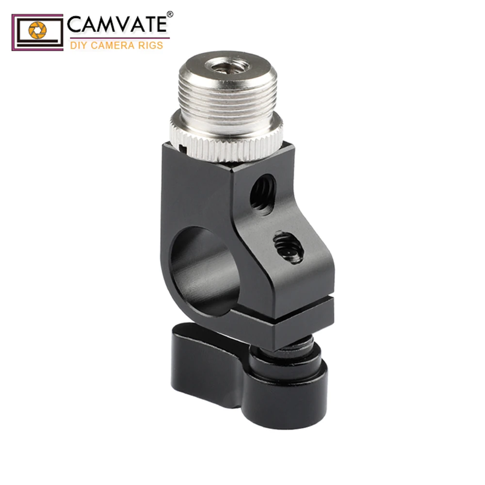 CAMVATE 15 мм одиночный штанговый зажим &amp с 1/4 &quot 20 Женский 5/8&quot 27 Мужской Винт Разъем