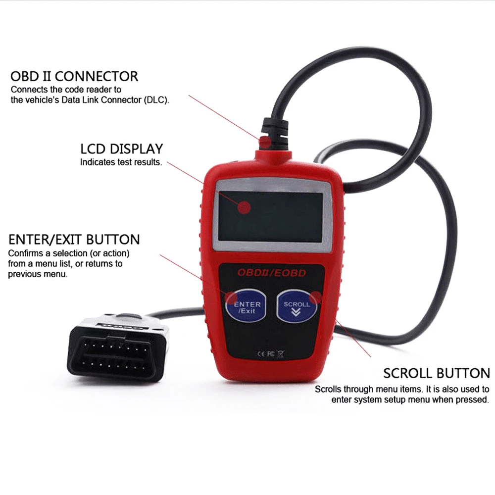 Сканер диагностический считыватель кодов Ms309 Obd2 Obdii автомобильный