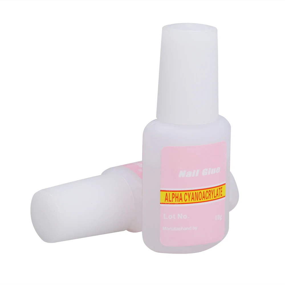 2 шт. гель для накладных ногтей клей с кистью гелевые акриловые украшения