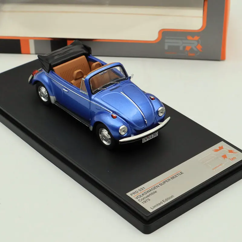 Премиум X 1:43 для V SW SUPER BEETLE 1973 Кабриолет металлик синий PRD531 литье под давлением