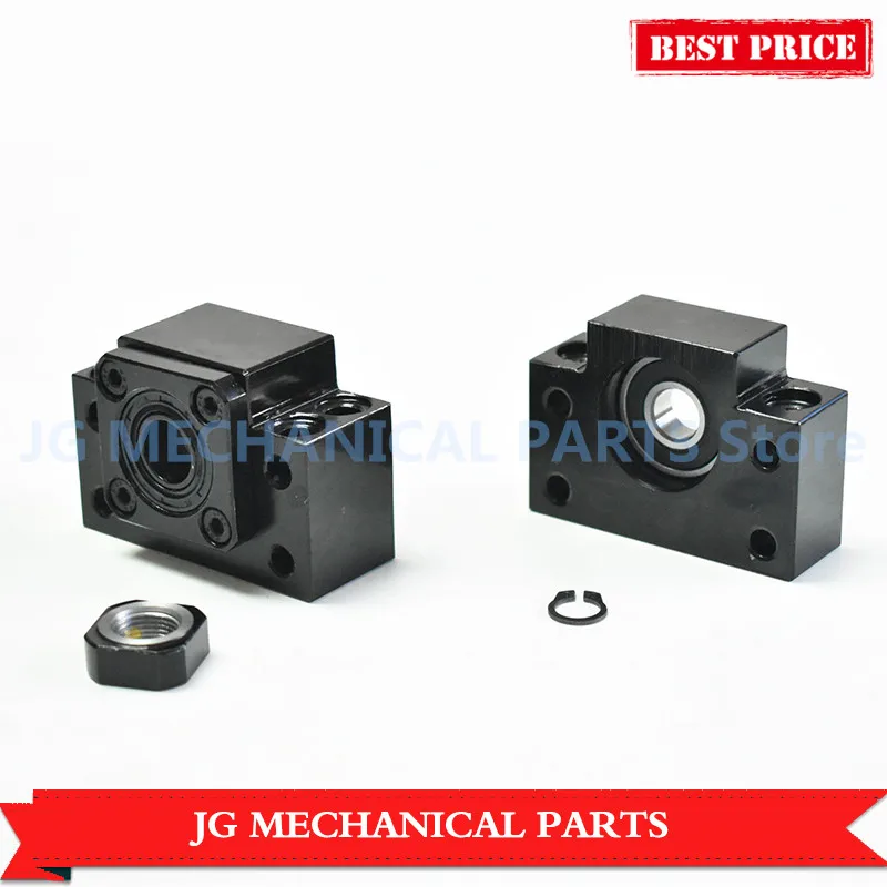 

High quality Ballscrew set: Rolled Ballscrew 1610 L=1500mm C7 with SFU1610 single Ball nut+BK/BF12 ballscrew end support for CNC