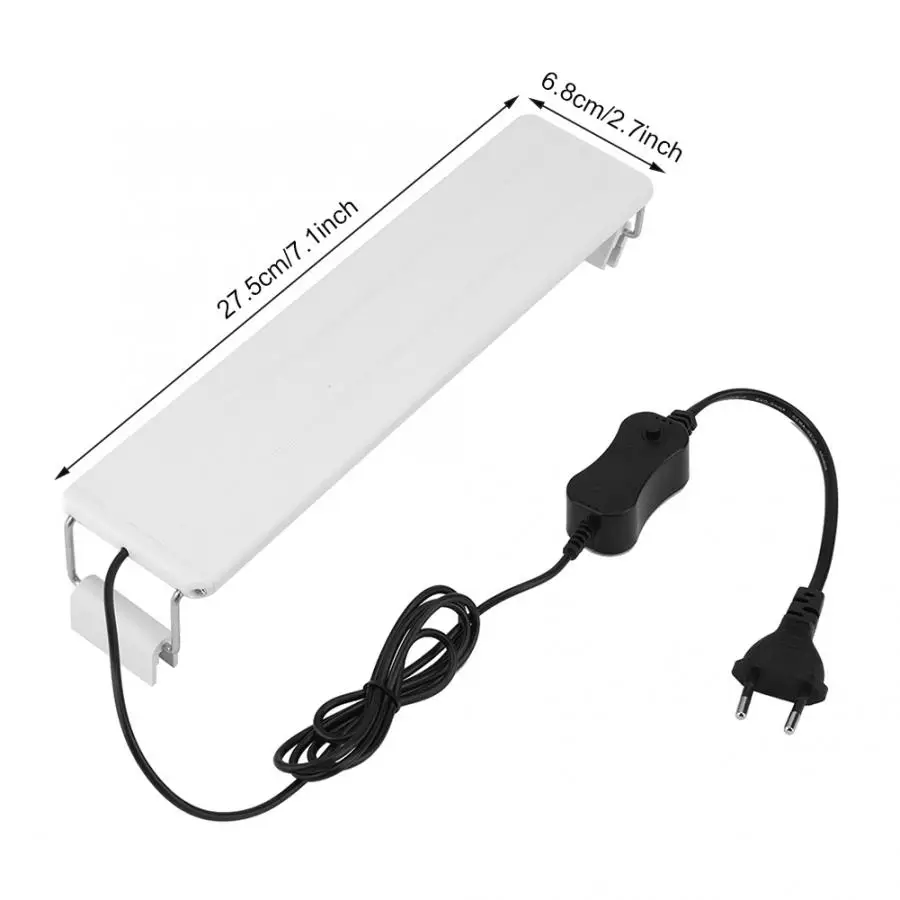 Swimming Pool Light Clip-On Aquarium Mini LED Extendable Fish Tank Lamp EU Plug 220V | Лампы и освещение