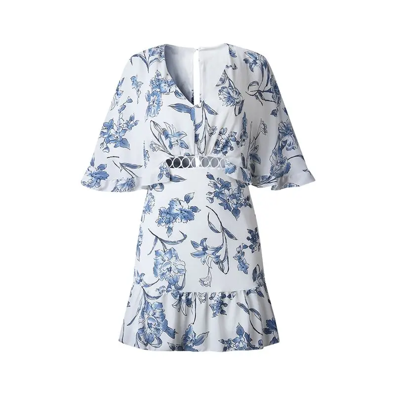 Летние женские мини платья Повседневные Элегантные Boho OL милые Вечерние Розовые