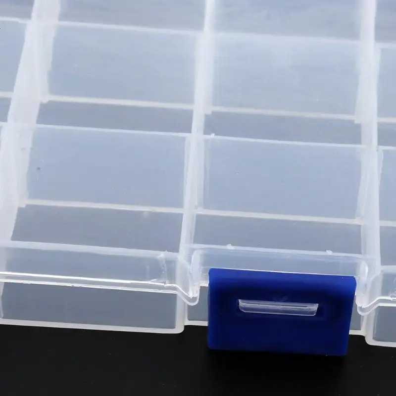 15 ячеек портативный прозрачный полипропиленовый Пластиковый ударопрочный ящик