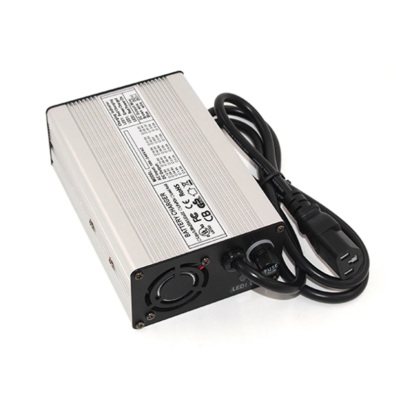 54 6v 3a charger 13s 48v li ion battery charger output dc 54 6v with cooling fan free shipping free global shipping