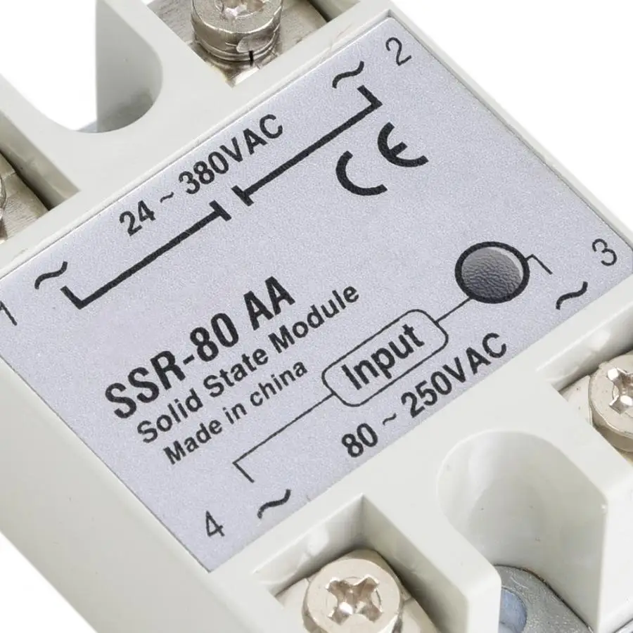 Твердотельное реле 80А Однофазное твердотельное Модуль SSR 80AA 80 250В переменного