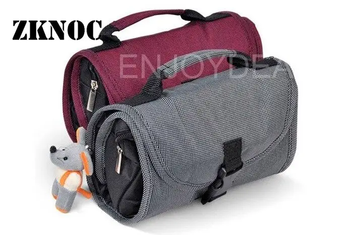 

Портативная складная холщовая дорожная сумка-органайзер для туалетных принадлежностей