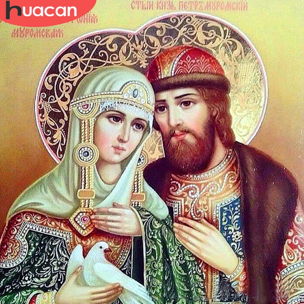 HUACAN, алмазная живопись, Полная площадь, Новое поступление, фотографии, стразы, алмазная вышивка, полный дисплей, портрет, вышивка крестиком