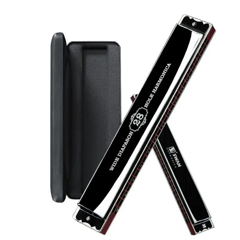 28-Hole C Complex Tone Stress Harmonica для начинающих детей самоисследование Advanced взрослых