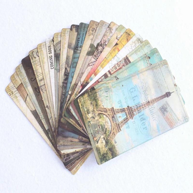 32 шт./компл. винтажные знаменитые строительные Ретро Старые почтовые открытки на