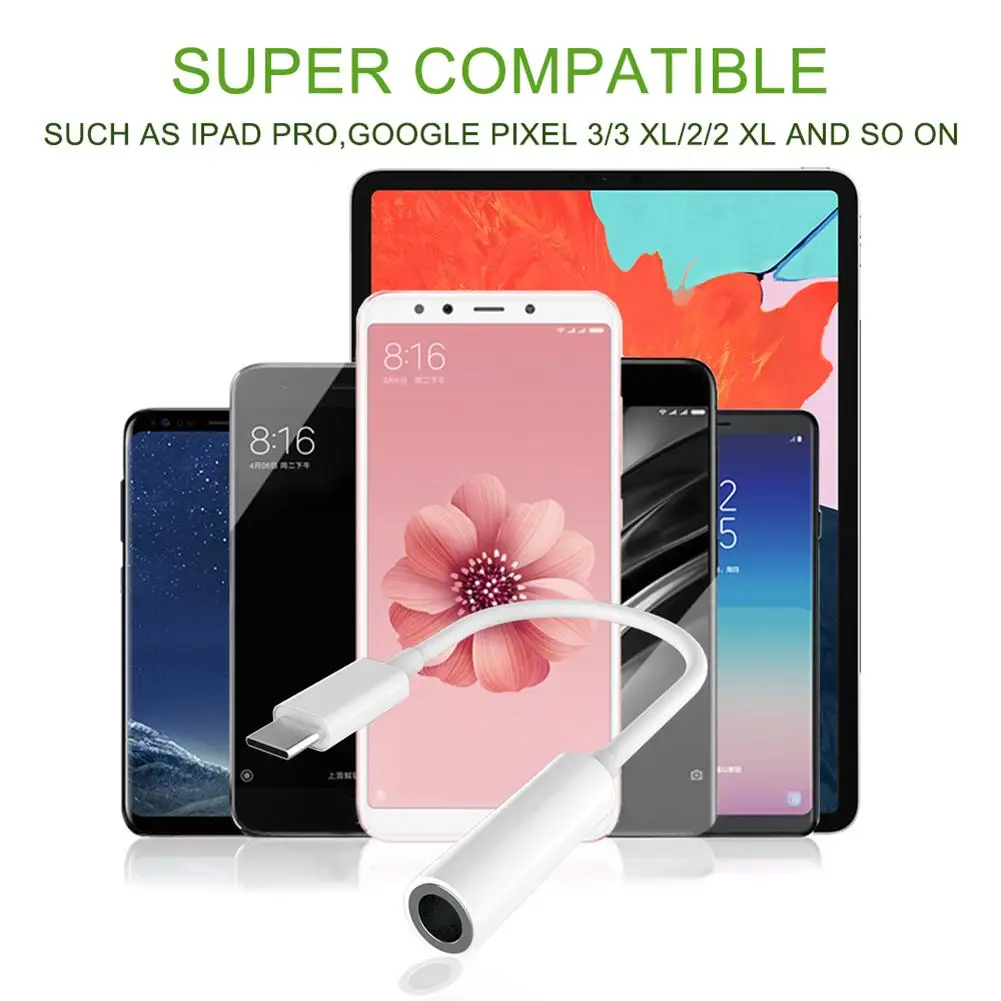 USB-C до 3 5 мм гнездо аудио динамик микрофон адаптер для наушников кабель IPad Pro