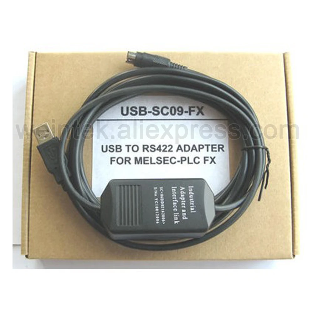 USB SC09 FX Кабель для программирования MELSEC ПЛК (FX1N/2N/3S/3G/3U)|Электрические провода| |