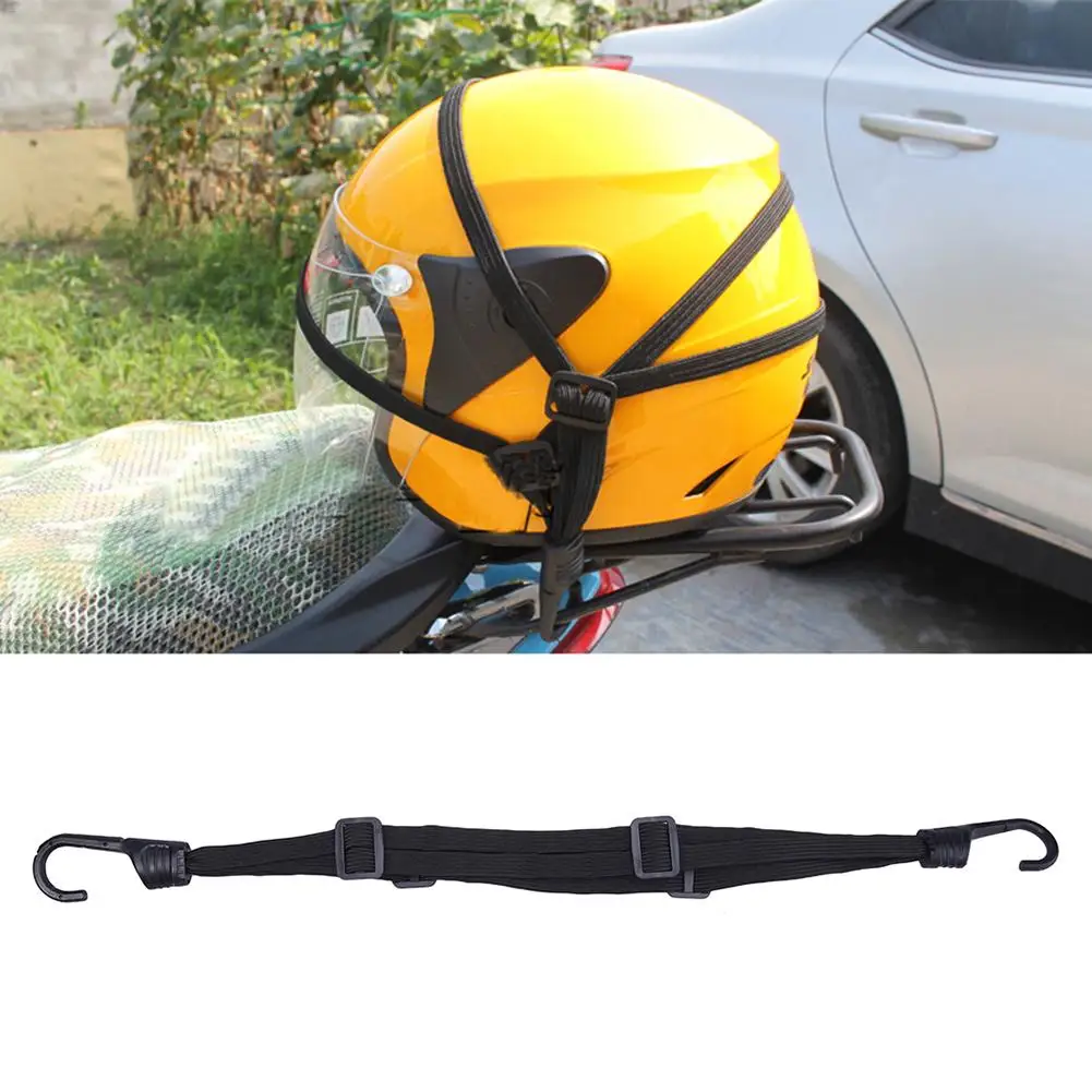 

1PC Motorcycle Helmet Strap Luggage Belt Universal Elastic Belt With Hooks Oil Tank Net Rope