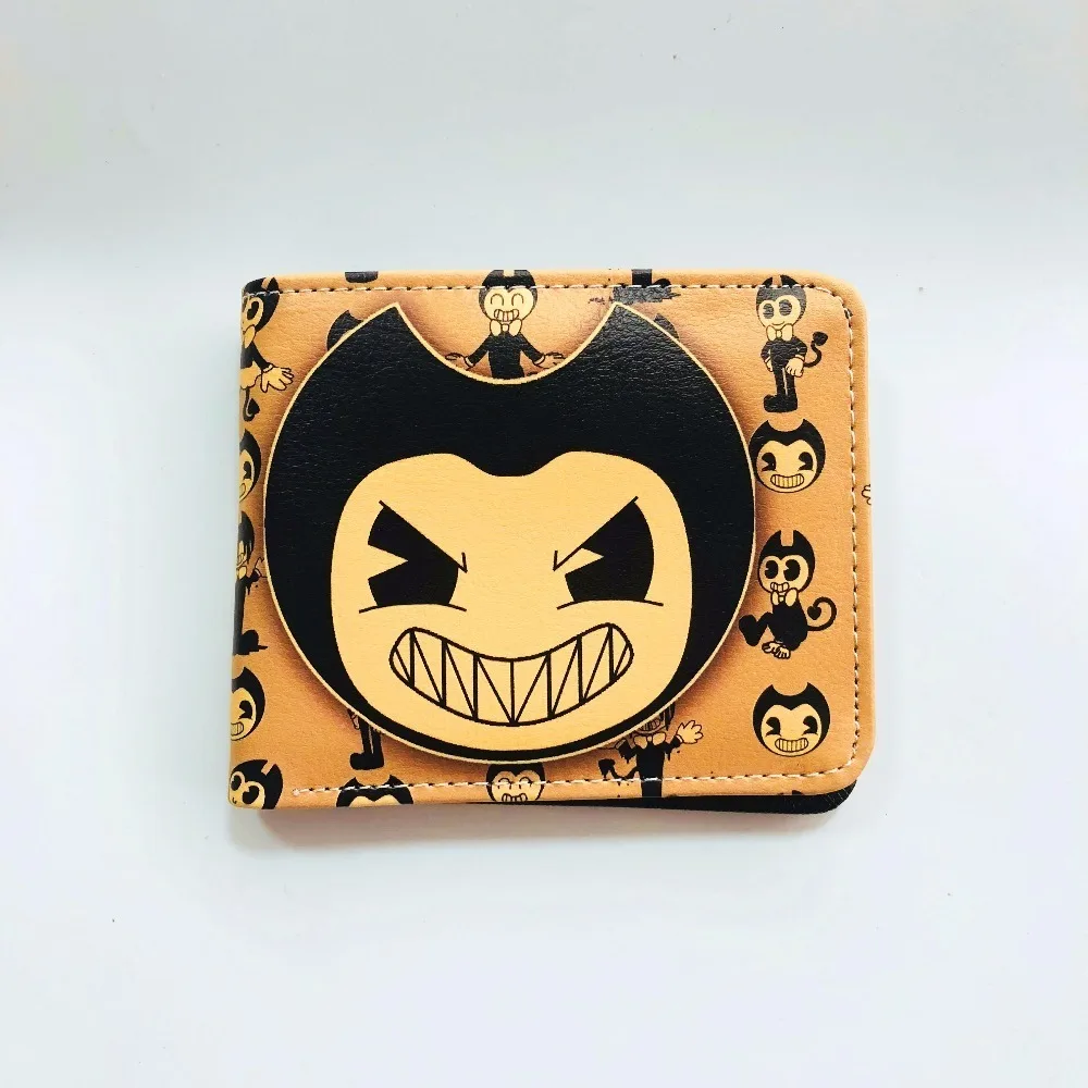 Аниме мультфильм кошелек Бенди и чернильная машина короткий pu держатель для