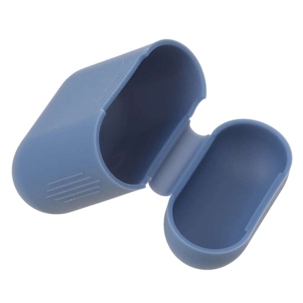 Силиконовый противоударный защитный чехол для Apple AirPods Blue | Электроника