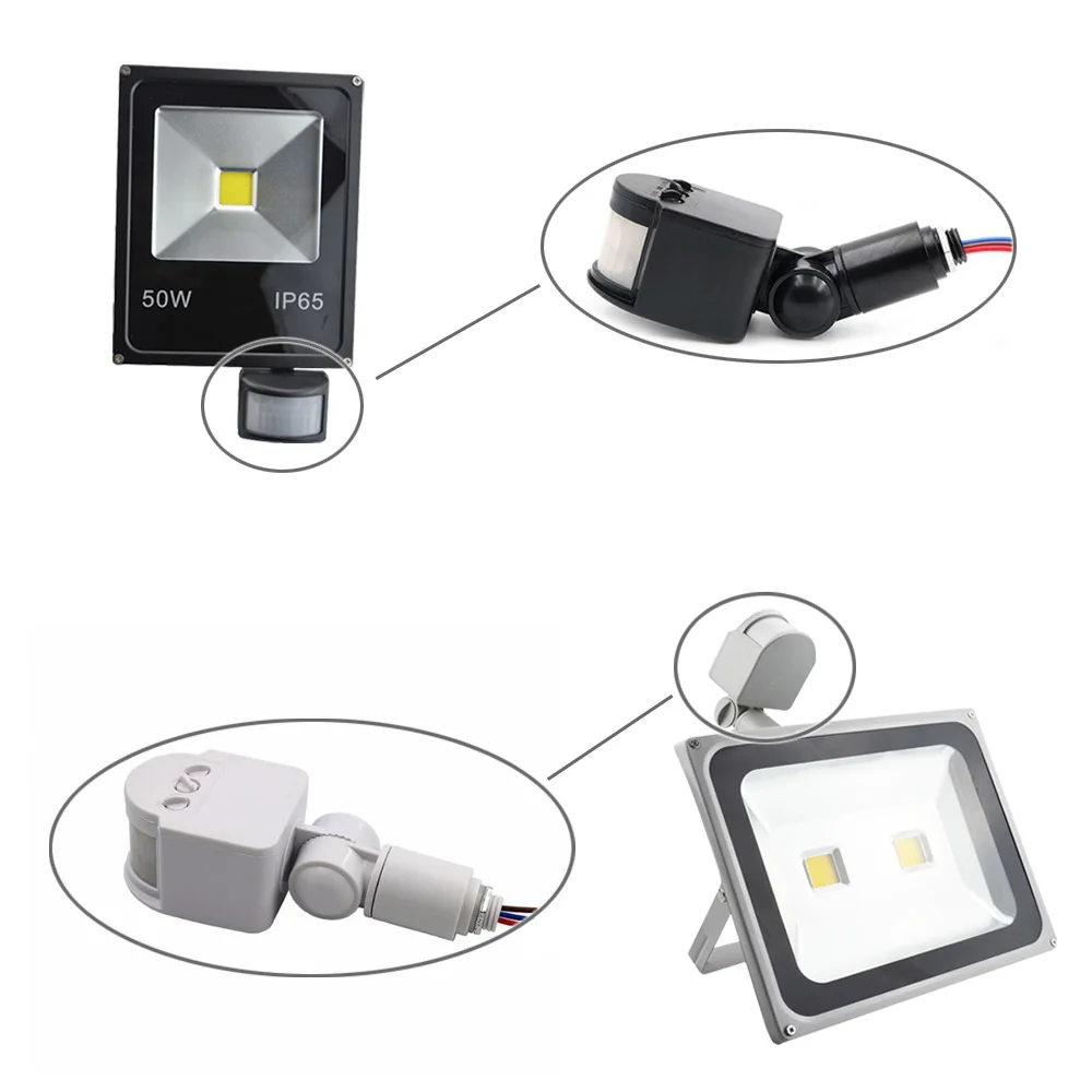 Motion Sensor Switch Detector Gray 85-265V PIR 180° LED Automatic Auto On/Off Infrared Security | Лампы и освещение
