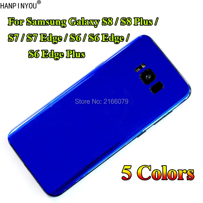 Зеркальная задняя панель с гальваническим покрытием для Samsung Galaxy S8 S7 S6 Edge