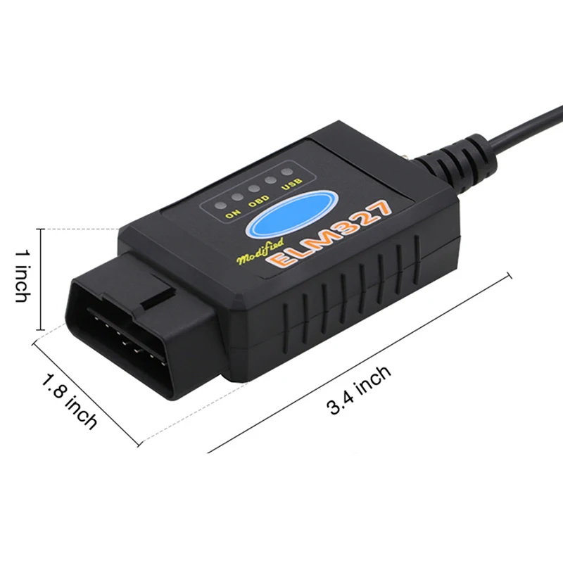 Elm327 Usb V1.5 Obd2 25K80 чип Автомобильный диагностический инструмент обновленная