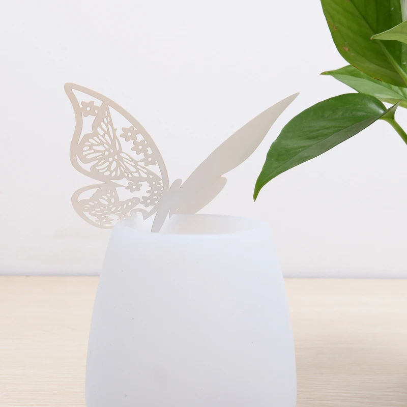 Новинка лазерная бабочка на стеклянном месте открытки свадьбу день рождения