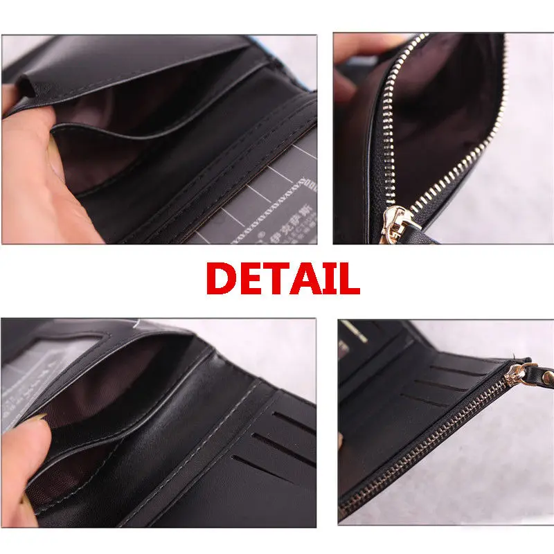 

Men Solid Wallet Money Purse Clutch Pocket Billfold Zipper Short Wallets New Style Fashion