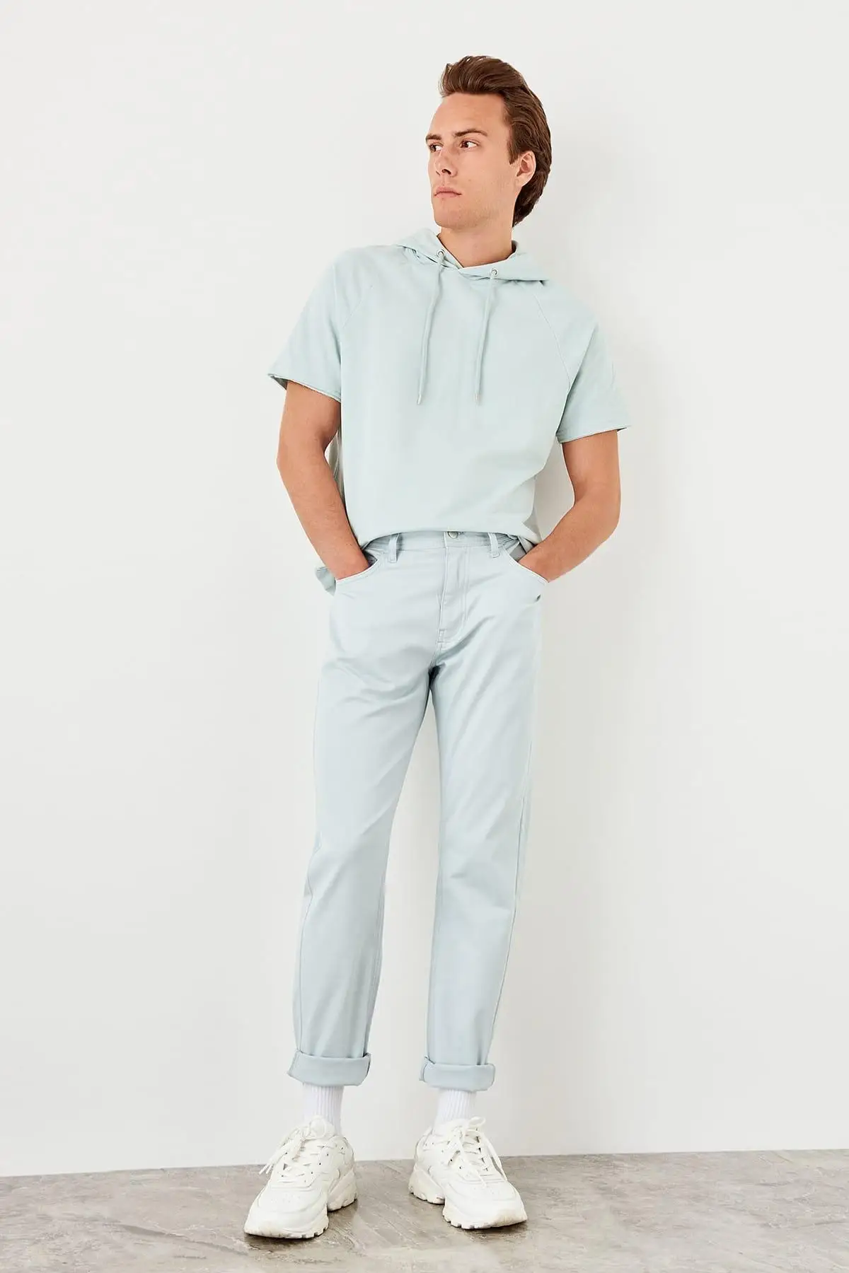Trendyol новые синие мужские брюки TMNSS19DT0018 | Женская одежда