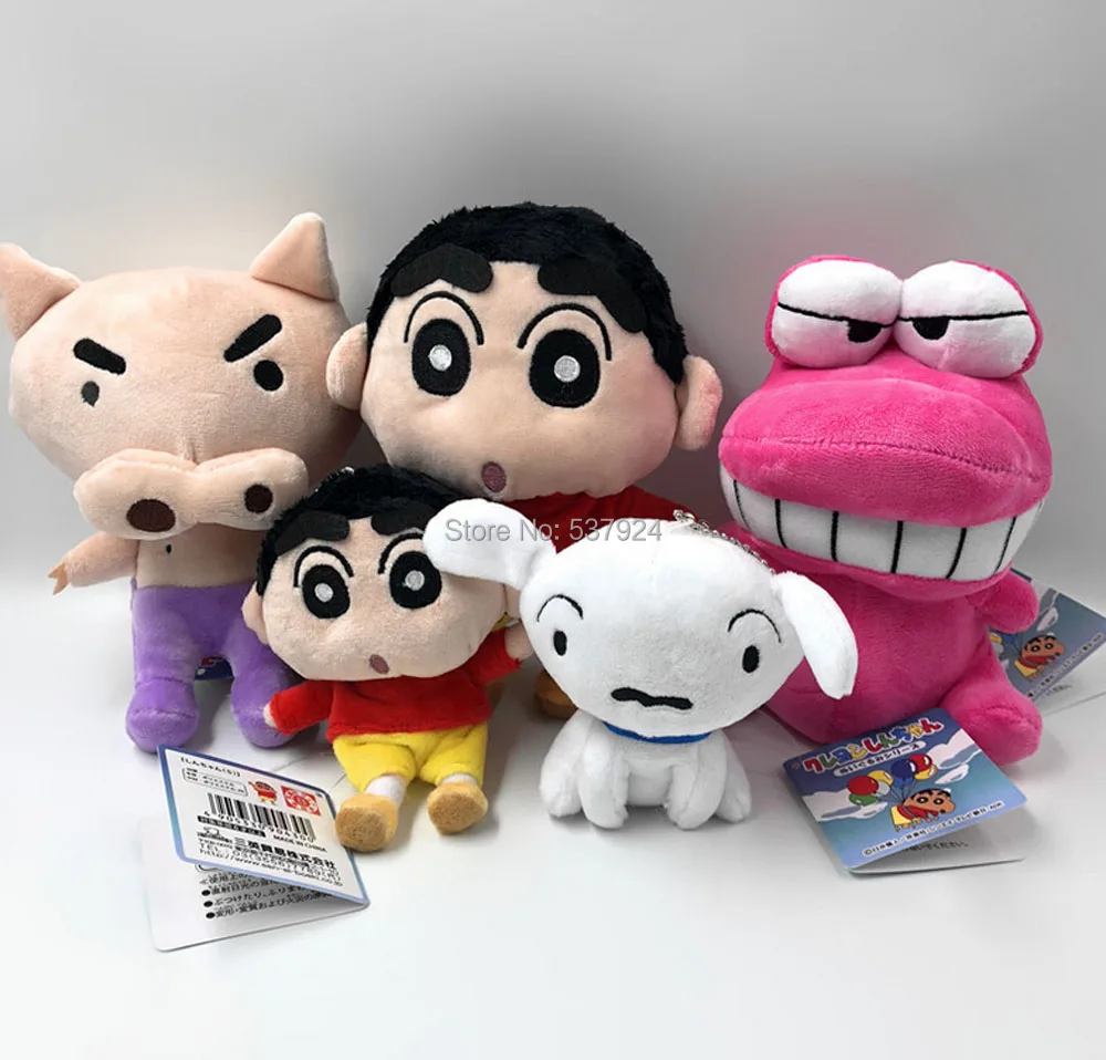 Новый 10 шт Crayon Shin Chan 4 &quot10 см плюшевые куклы брелок кулон|Персонажи мультфильмов и