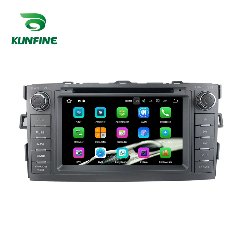 Мультимедийный плеер PX6 A72 Android 9 0 Core 4 Гб ОЗУ 64 ПЗУ DVD GPS Автомагнитола для Toyota Auris 2008