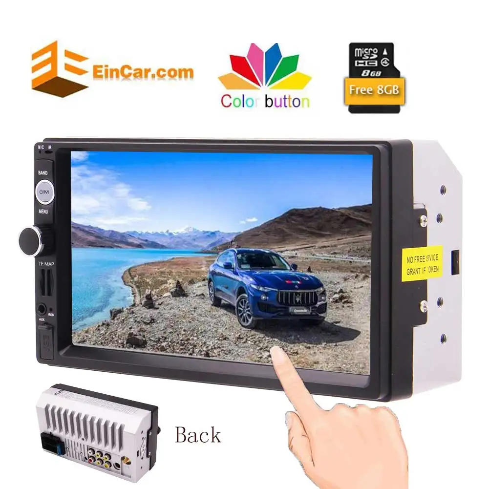Лидер продаж автомобильный mp5 плеер 7 дюймов Full HD 1080P GPS навигатор Bluetooth FM/RDS радио
