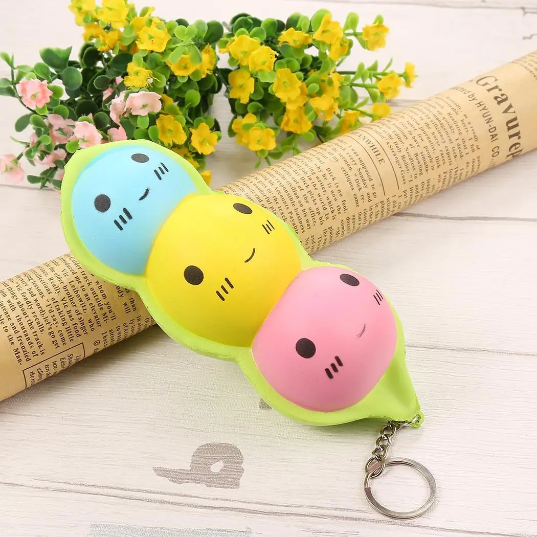 Игрушки для лица цепь Bean you squeeze Relief Key after Toys ручная выдавливание Мультипликация