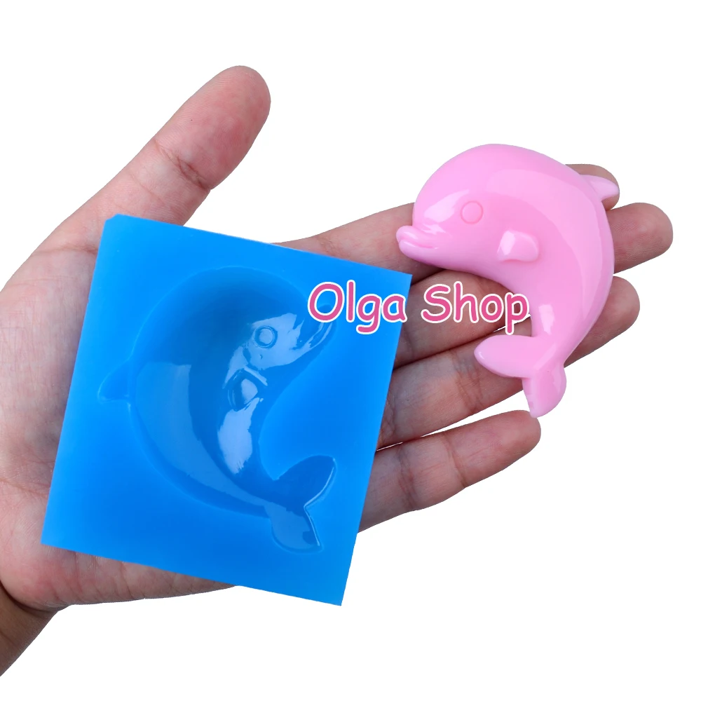DYL549 47 9 мм силиконовая форма Дельфин МОРСКАЯ ФОРМА в виде животных Sugarcraft Fondant