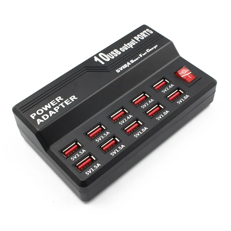 HUB10 12A умная зарядная станция USB быстрое зарядное устройство для мобильного