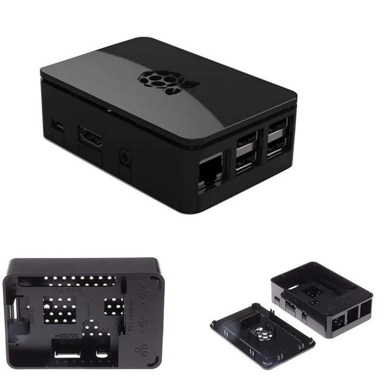 Для Raspberry Pi3 Model B + чехол из АБС пластика Корпус Корпуса с алюминиевым радиатором