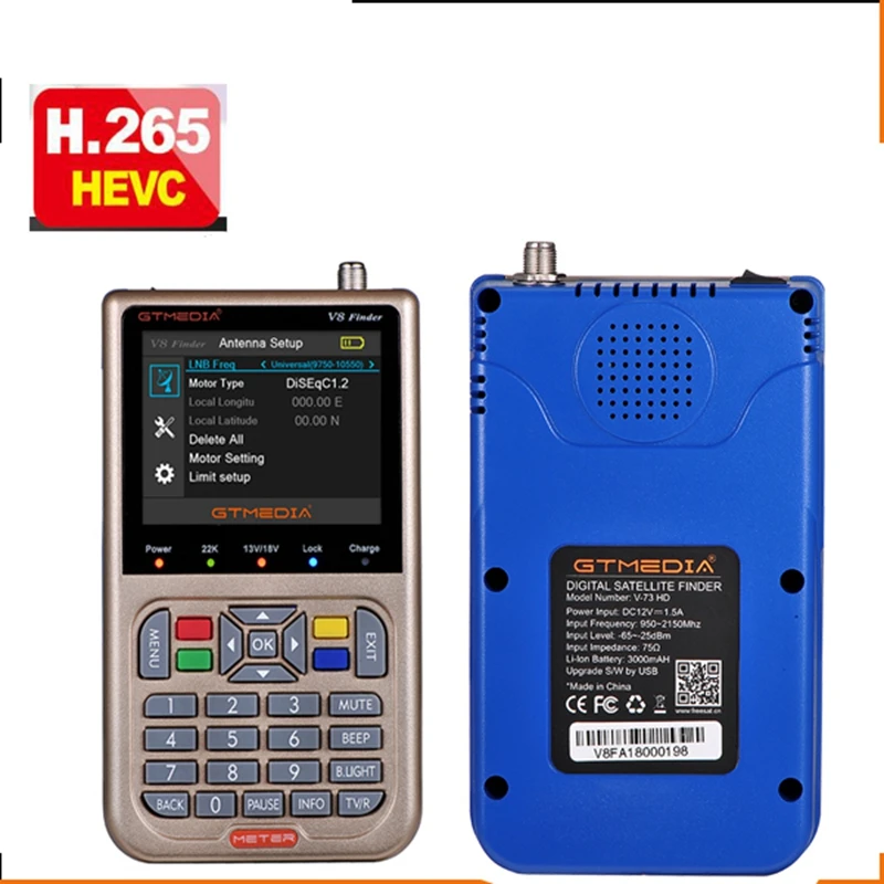 Gtmedia V8 Finder Hd Dvb-S2 Цифровой спутниковый высокой четкости Sat Dvb S2 счетчик Satfinder 1080P (Uk