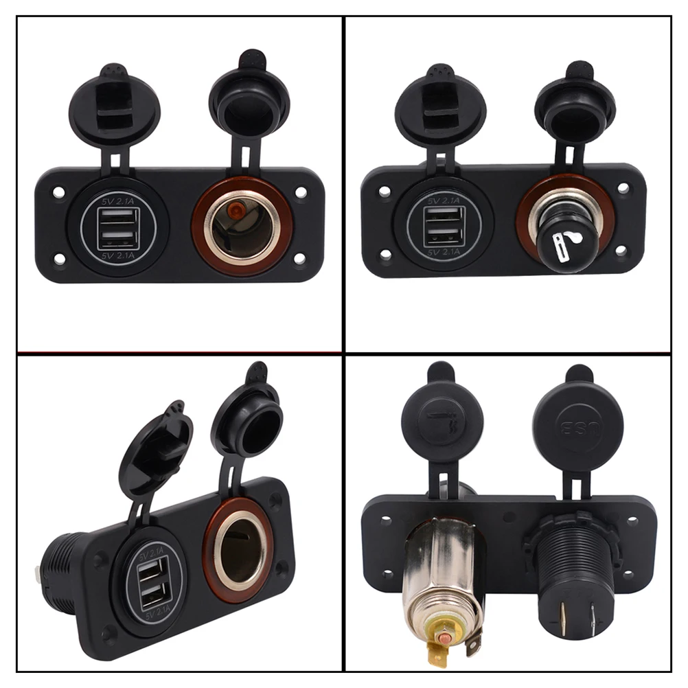 1 шт. USB зарядное устройство для мотоцикла светодиодный индикатор