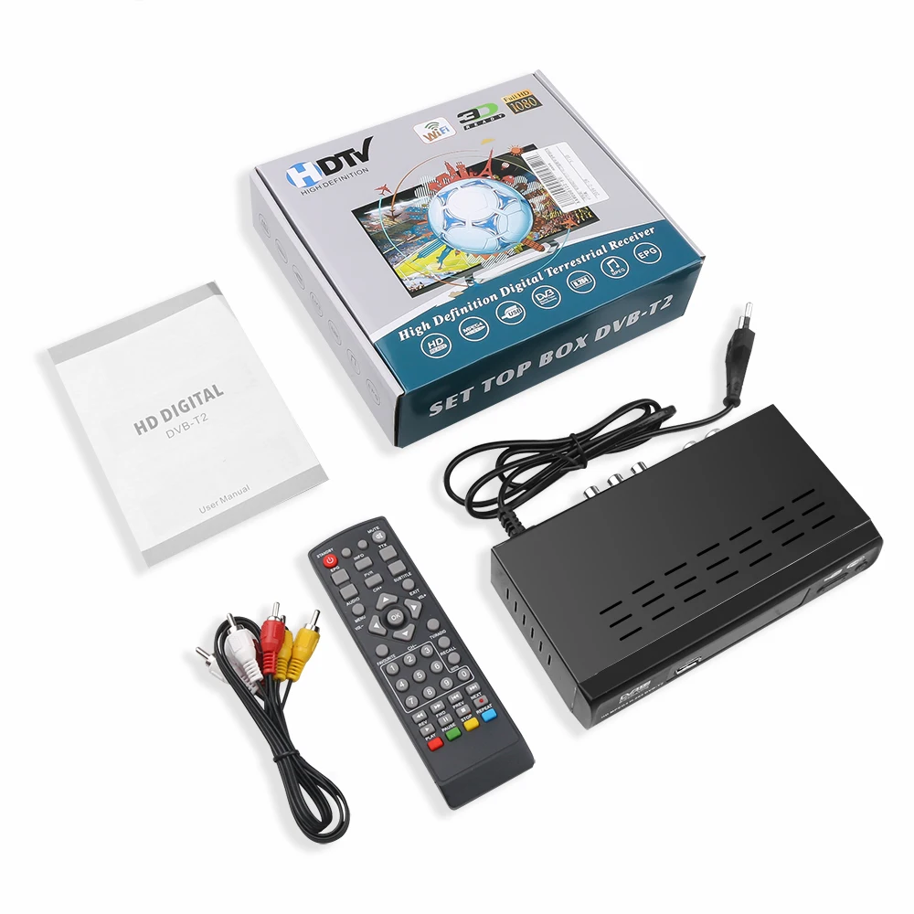 ТВ тюнер Kebidu DVB T/DVB T2 цифровой HD спутниковый ресивер HDMI CVBS 1080P H.264|Спутниковое ТВ| |