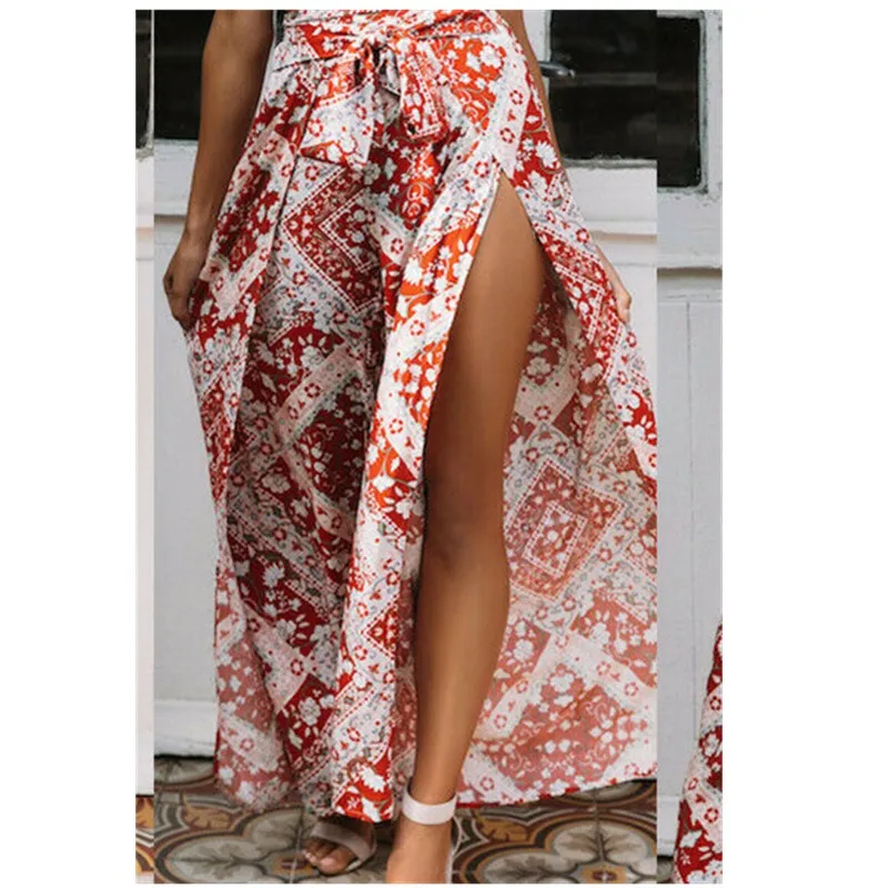 2019 Новейшая модная одежда Возьмите полиэстер Новый для женщин Boho Длинные брюки