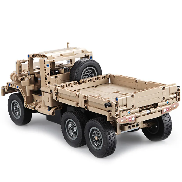 CaDA C51042W DIY Собранный симулятор военный RC грузовик строительный блок игрушка пульт