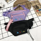 Поясная Сумка в стиле Харадзюку, модная женская нагрудная сумка, Повседневная сумка с вышивкой динозавра, поясная сумка в стиле хип-хоп, уличный тренд, 2019