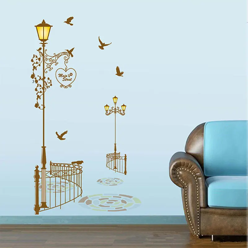 Ретро уличные светильники Trail Декор росписи переводной рисунок настенные