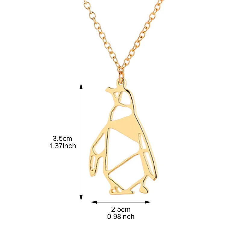 2019 счастливое ожерелье с пингвином оригами для детей кулоном в виде Милого